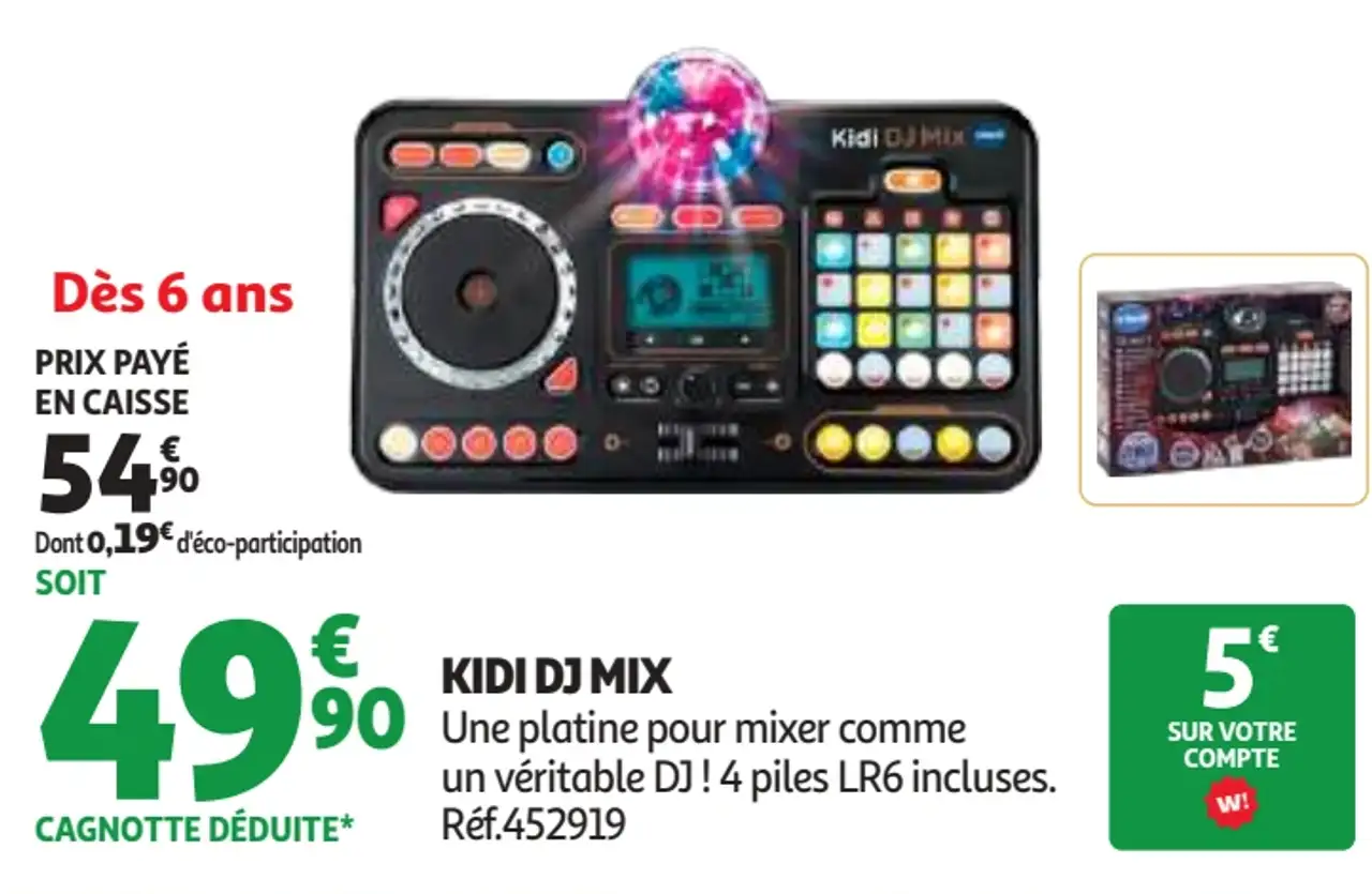 Platine DJ enfant Kidi DJ Mix Vtech