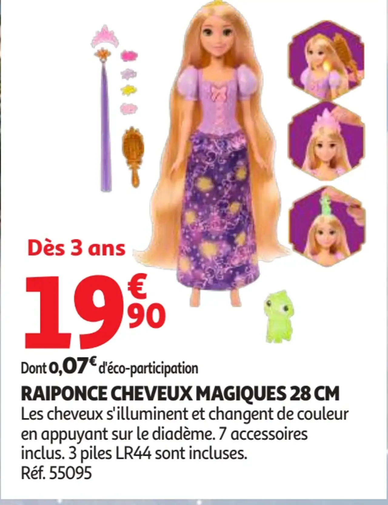 Raiponce Cheveux Magiques 28 cm