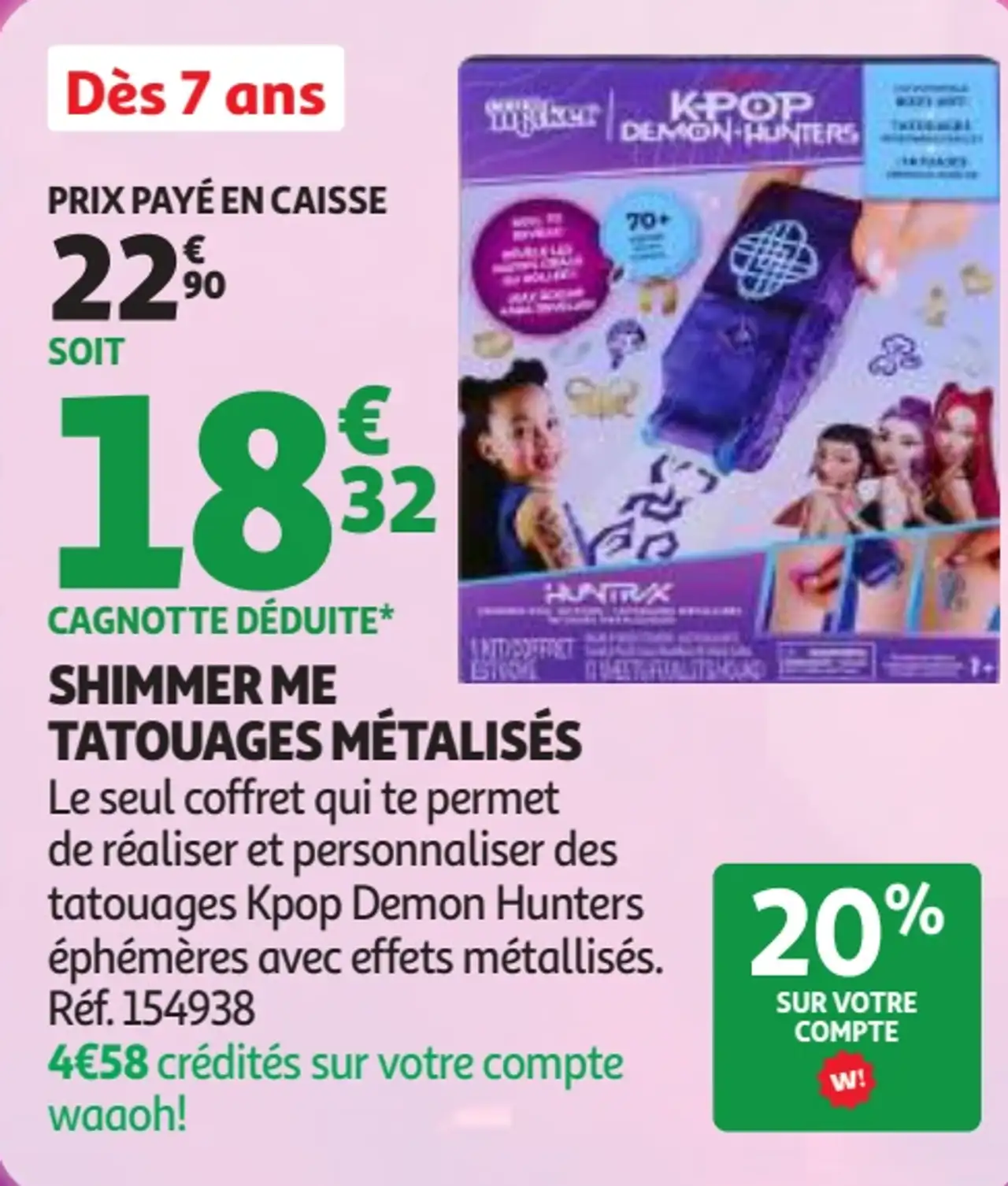 Shimmer Me tatouages métallisés K-Pop Demon Hunters