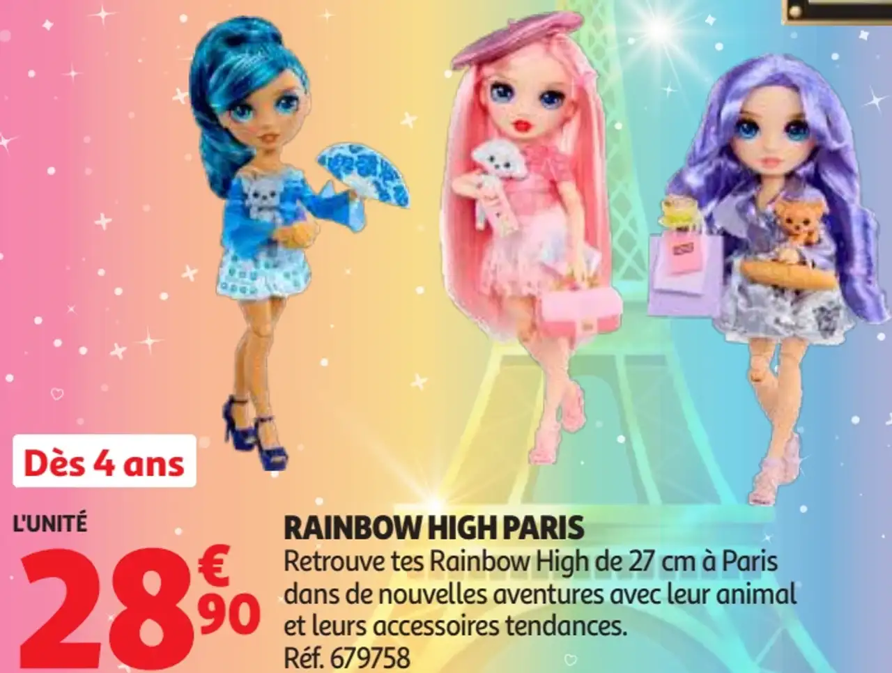 Poupée RAINBOW HIGH PARIS