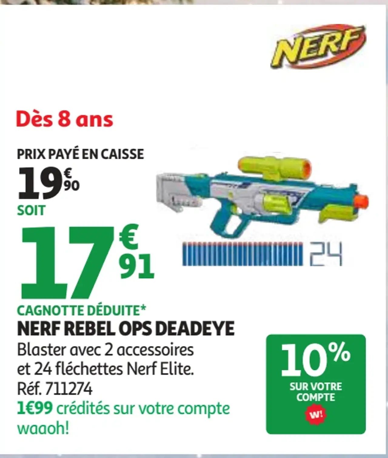 Blaster Nerf Rebel Ops Deadeye