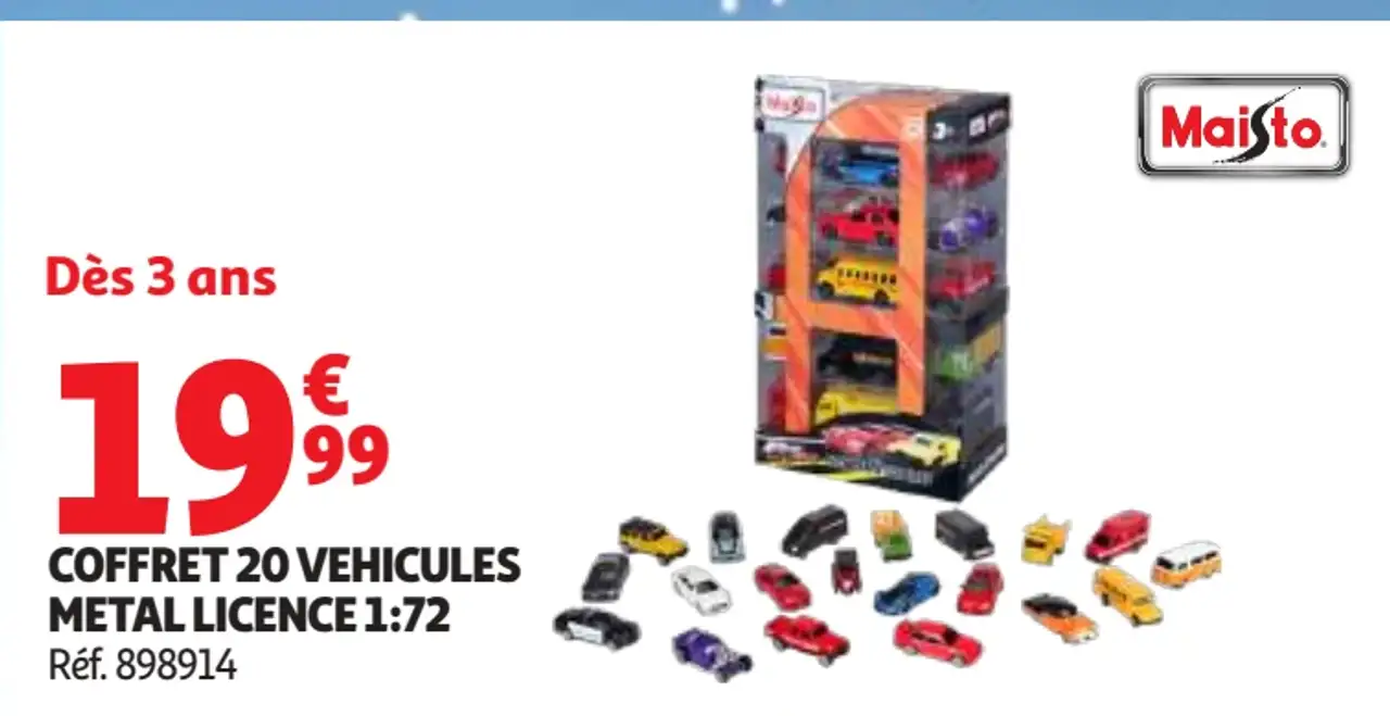 Coffret 20 véhicules métal licence 1:72 Maisto