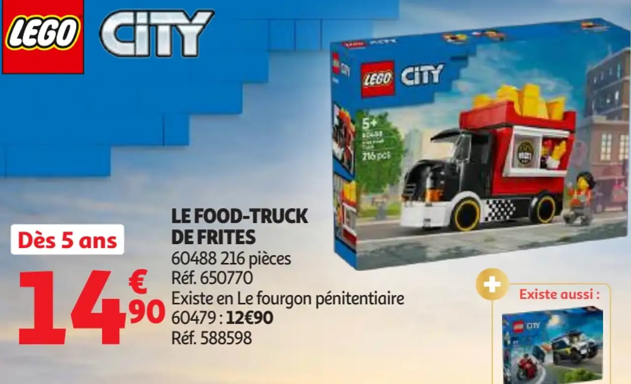 Jeu de construction LEGO City Le Food-Truck de Frites 60488