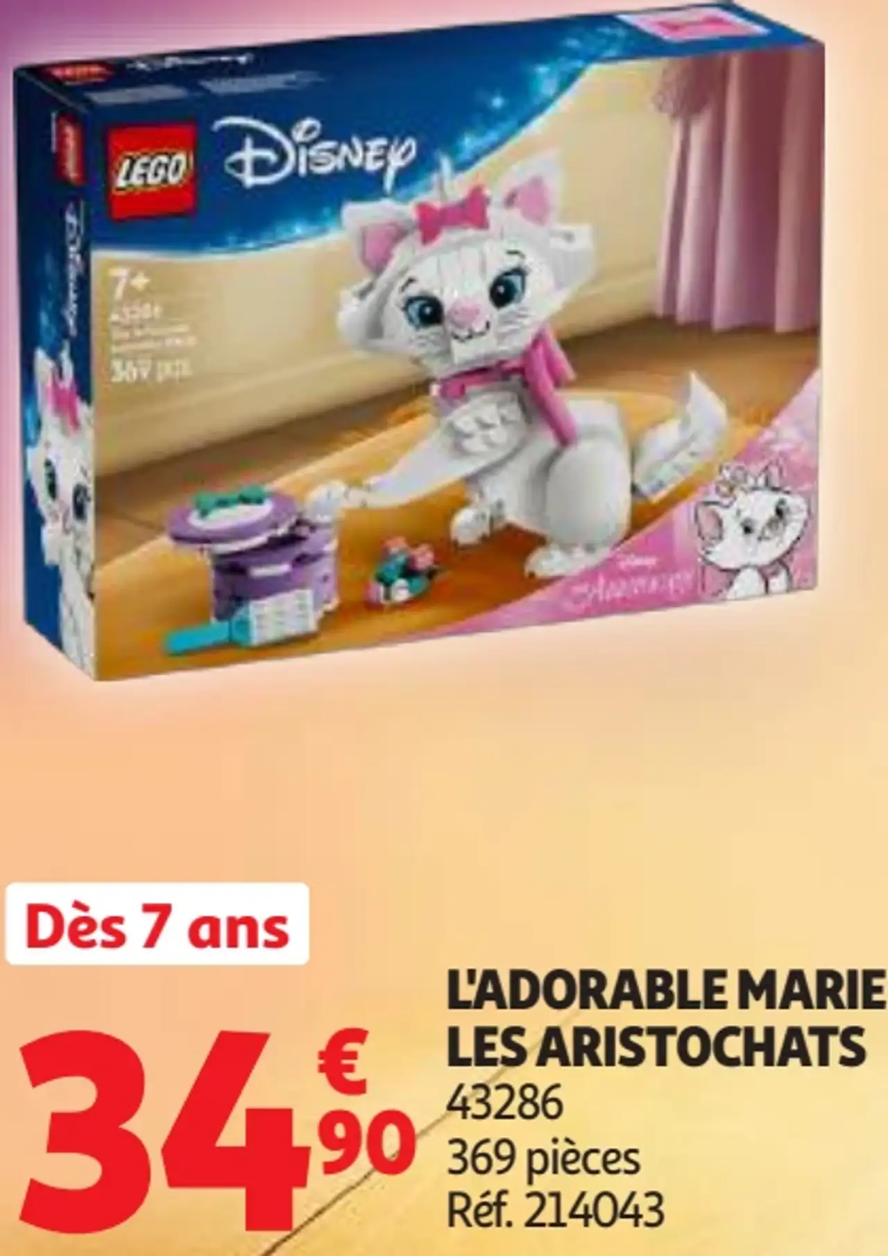 LEGO Disney L'Adorable Marie: Les Aristochats 43286