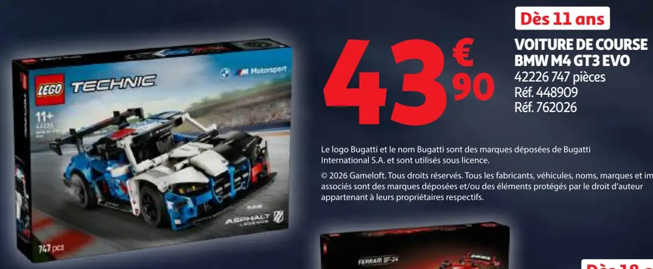 LEGO Technic Voiture de course BMW M4 GT3 EVO 42226