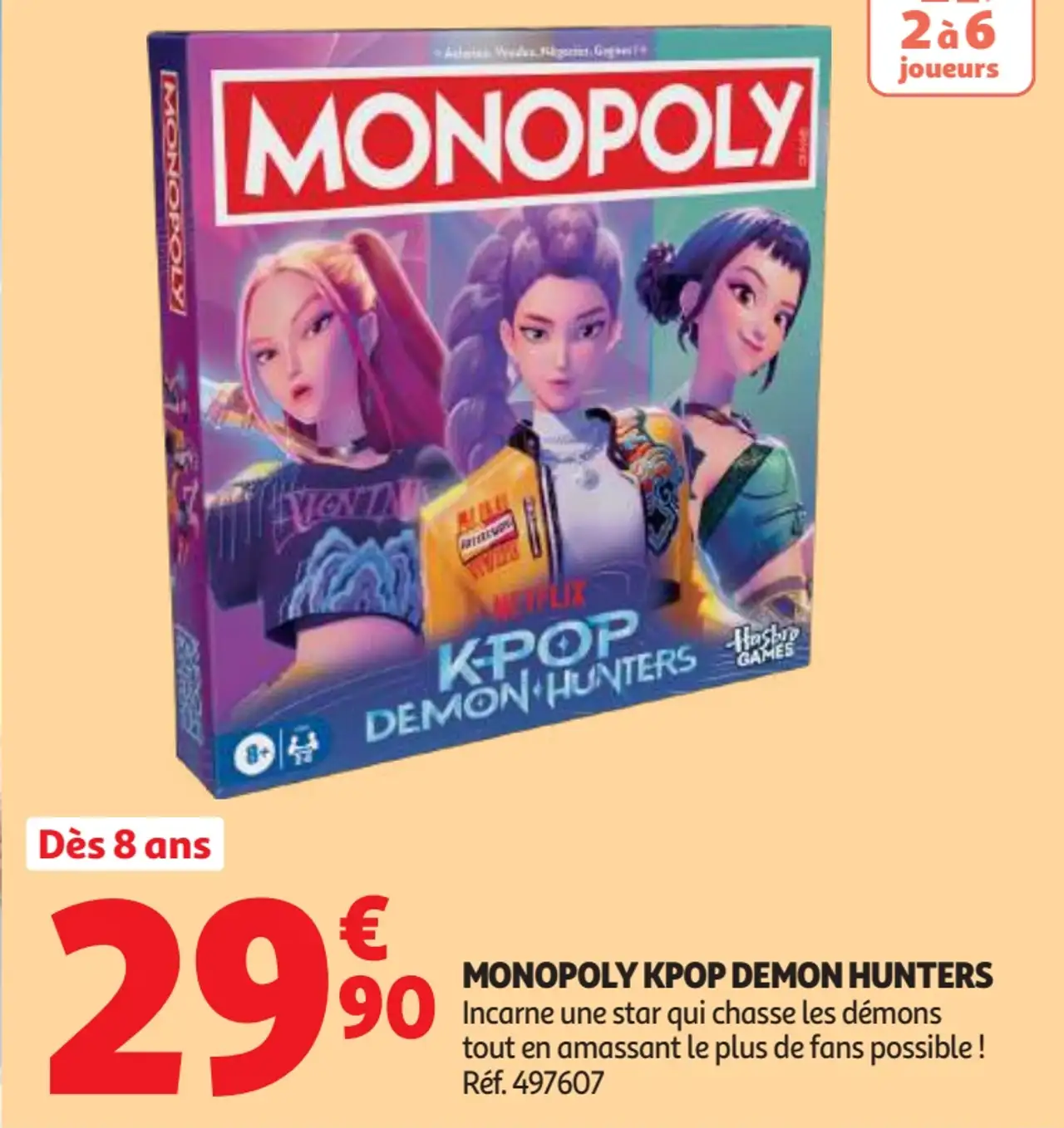 Jeu de société Monopoly KPOP Demon Hunters