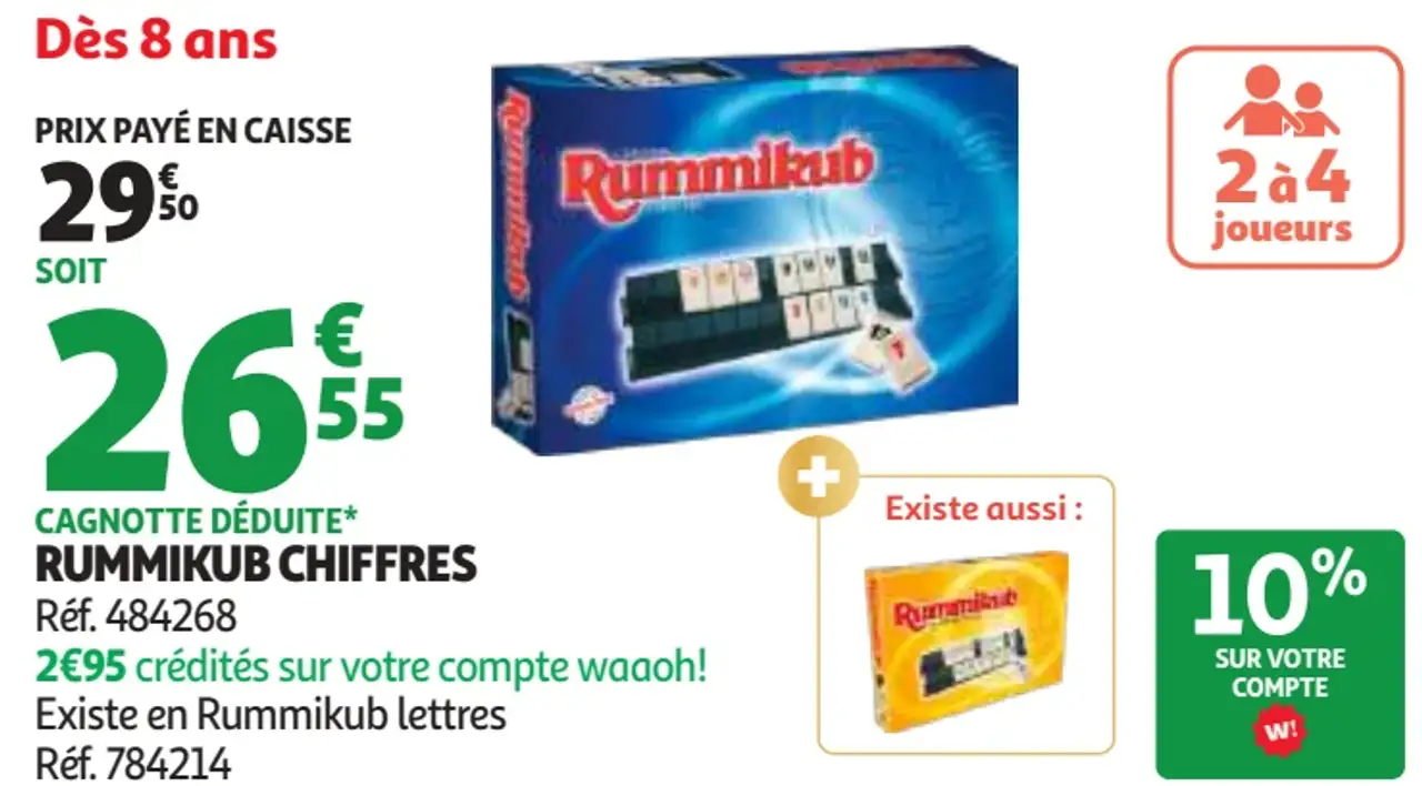 Jeu de société Rummikub Chiffres