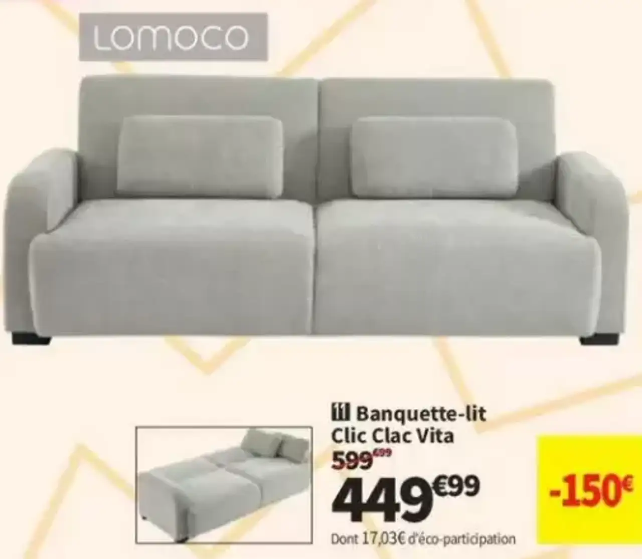 Banquette-lit Clic Clac Vita Lomoco