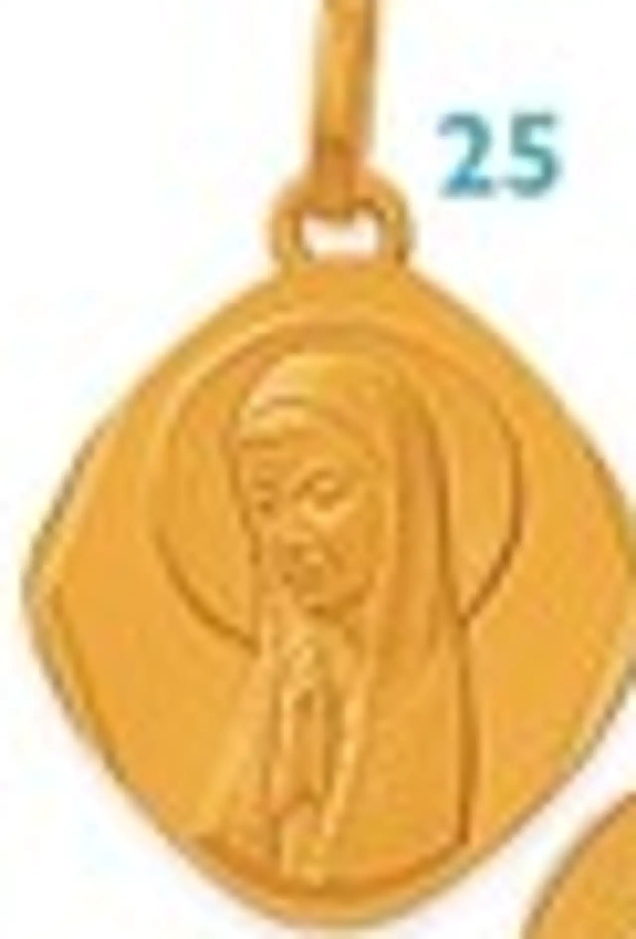 Pendentif Médaille Vierge Or 18 Carats Le Manège à Bijoux