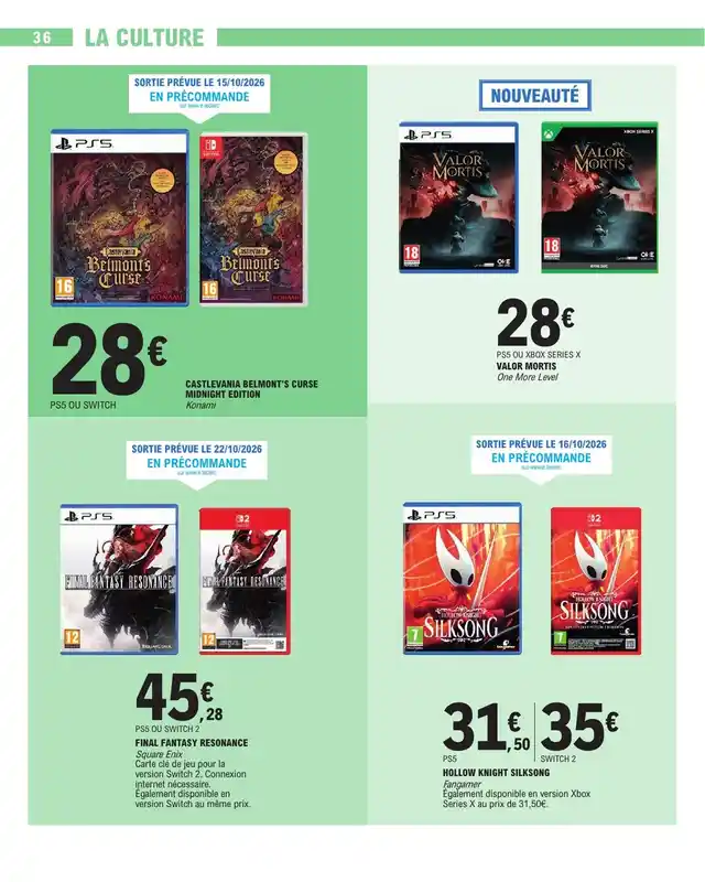 newspaper image - Jeu vidéo Valor Mortis One More Level (PS5 ou Xbox Series X) - E.Leclerc