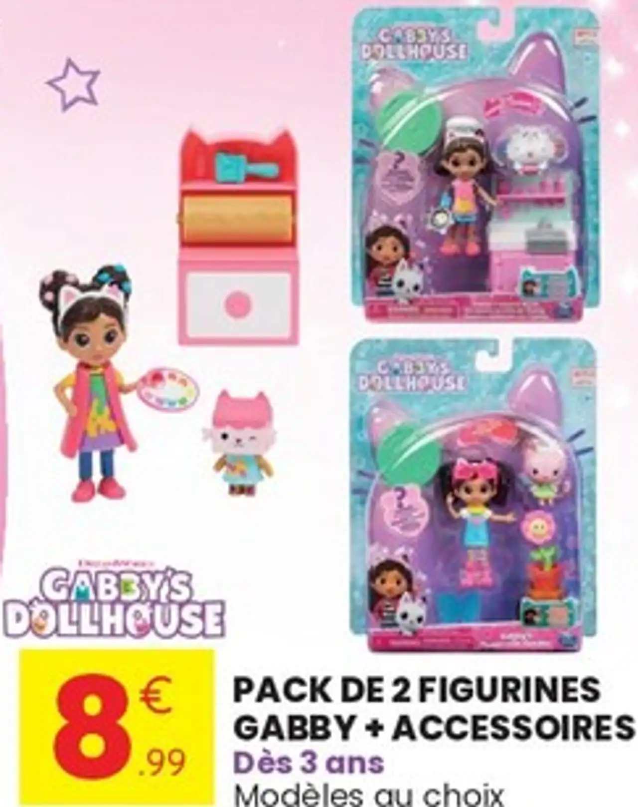Pack de 2 figurines Gabby + accessoires Gabby's Dollhouse