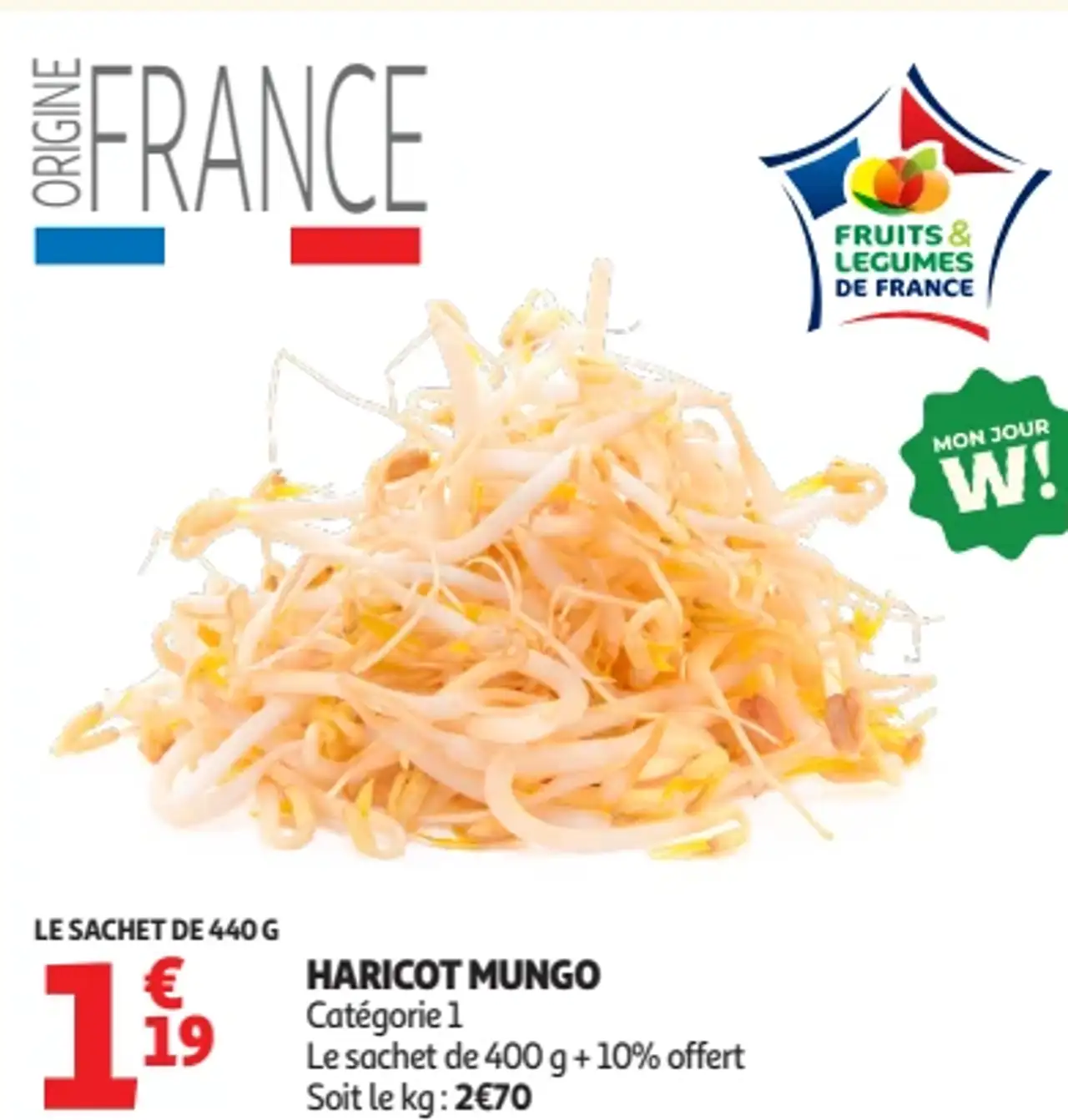 Haricot mungo Origine France