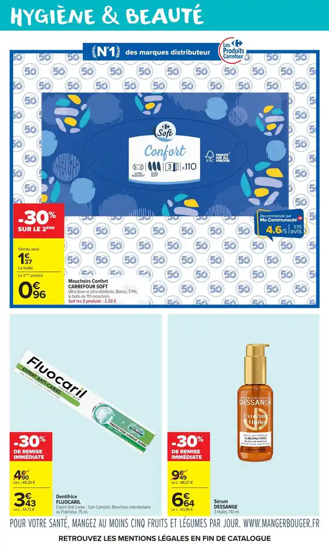 newspaper image - Sérum DESSANGE Extrême 3 Huiles - Carrefour Market