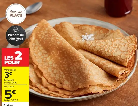 - 6 crêpes - Carrefour