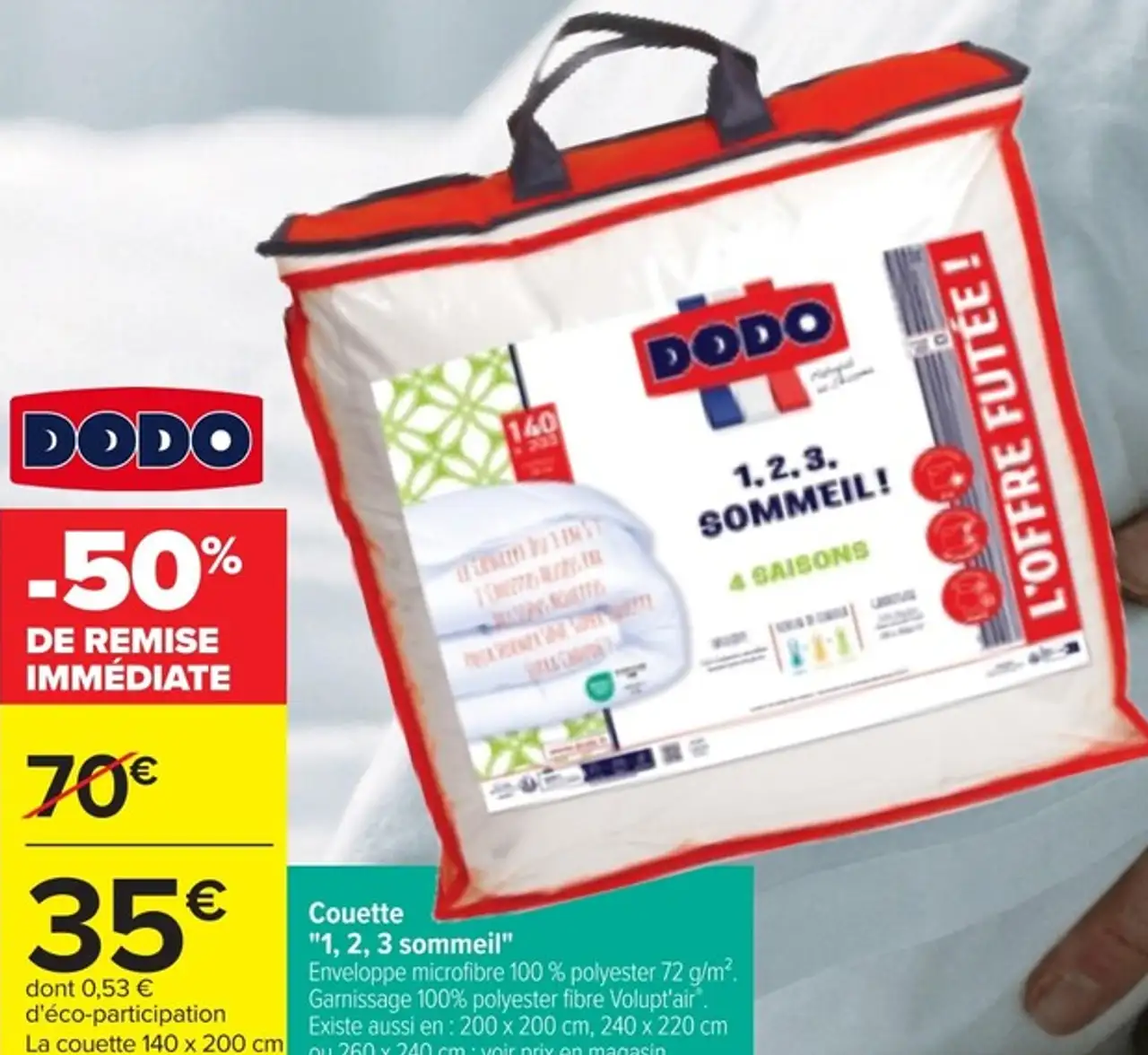 Couette "1, 2, 3 sommeil!" Dodo