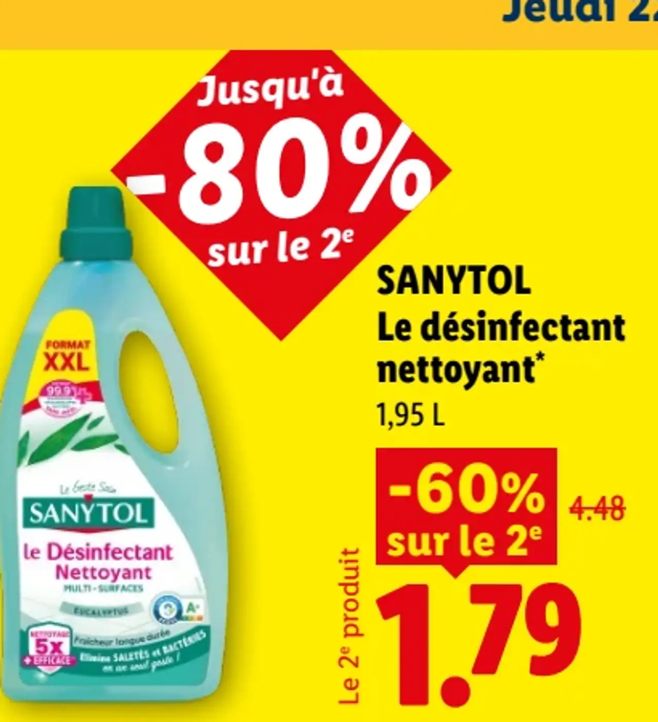 Le désinfectant nettoyant SANYTOL