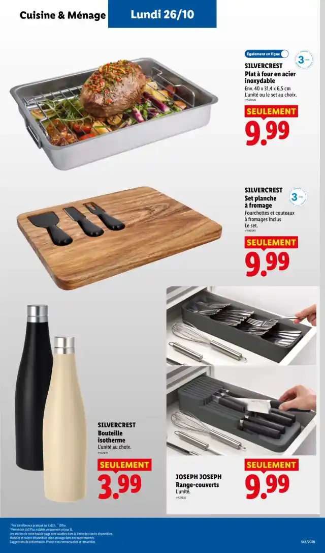 newspaper image - Set planche à fromage SILVERCREST - Lidl