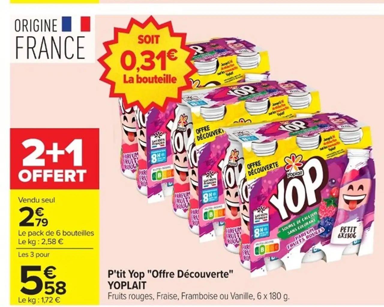 P'tit Yop "Offre Découverte" YOPLAIT