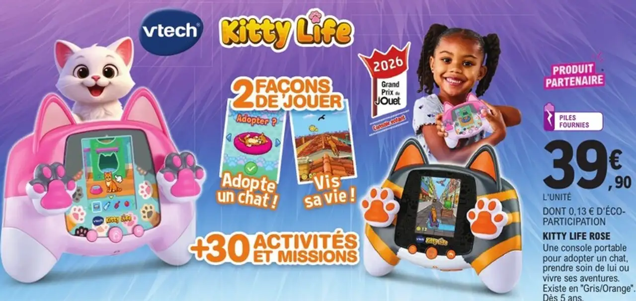 Console portable Vtech Kitty Life Rose