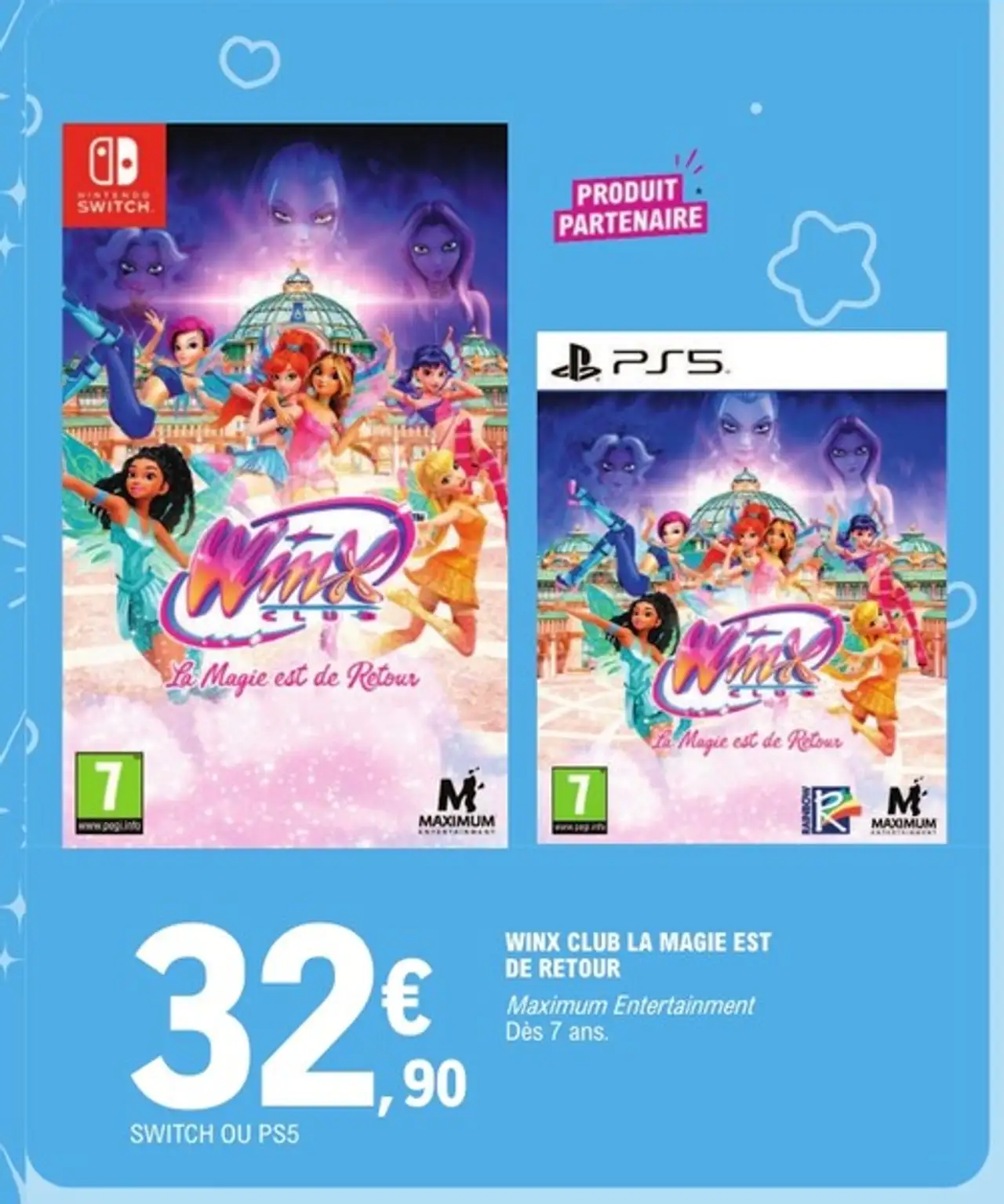 Jeu vidéo Winx Club La magie est de retour Switch ou PS5
