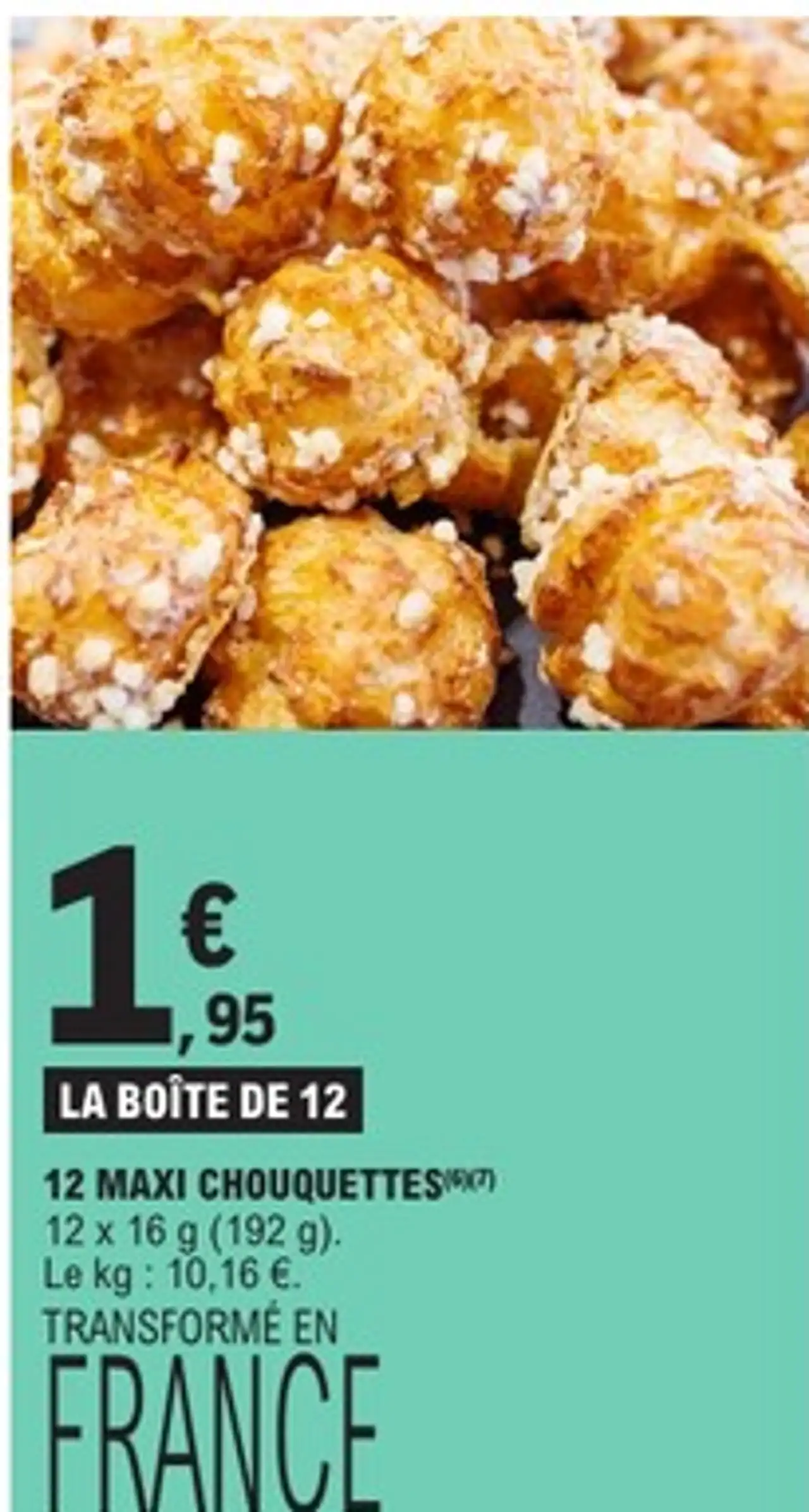 12 maxi chouquettes