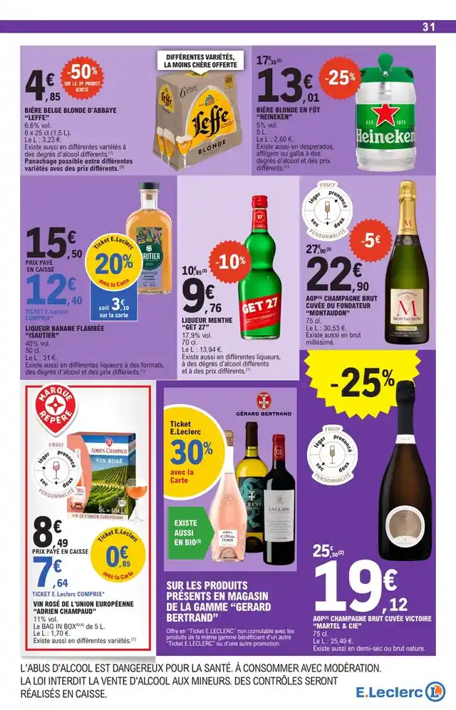 newspaper image - Vin rosé de l'Union Européenne Adrien Champaud - E.Leclerc