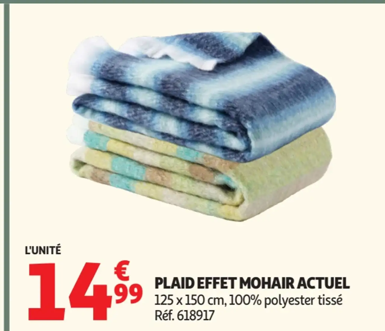 Plaid effet mohair Actuel