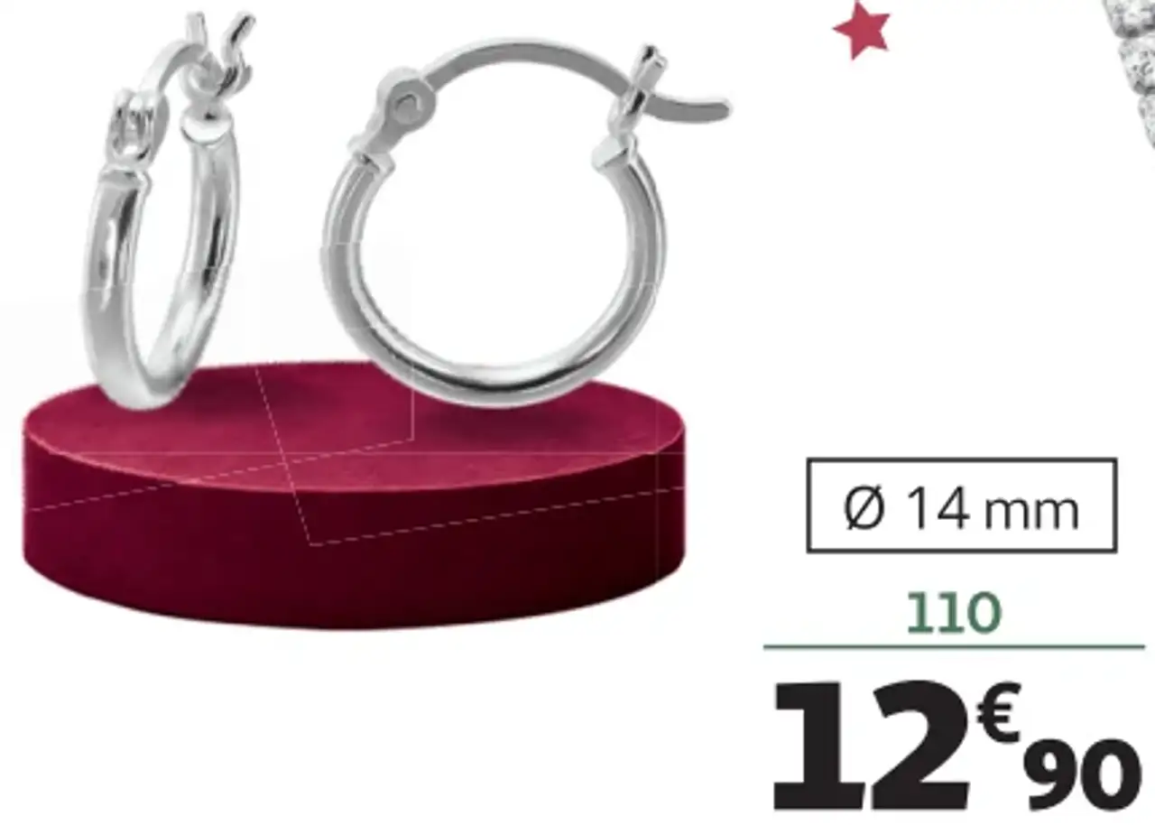Créoles argent La Vie en Or 110