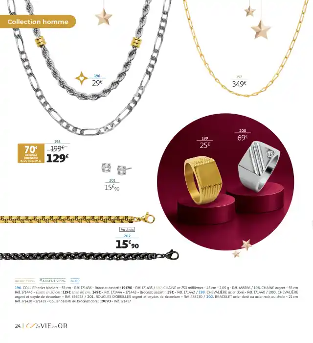newspaper image - Chevalière argent et oxyde de zirconium - Auchan Hypermarché