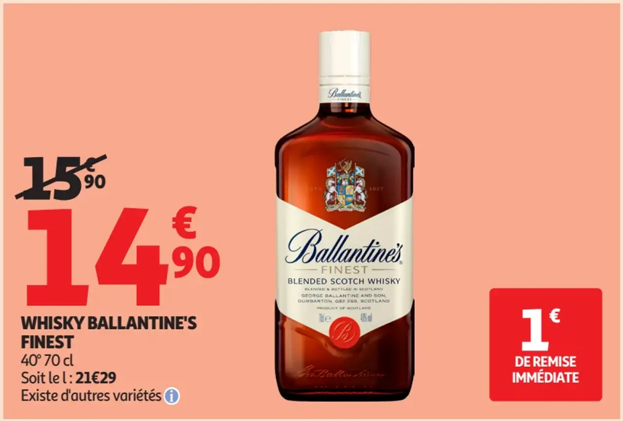 Whisky Ballantine's Finest 40° 70 cl