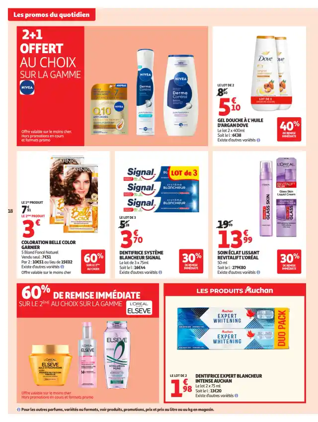 newspaper image - Coloration Belle Color Garnier - Auchan Supermarché