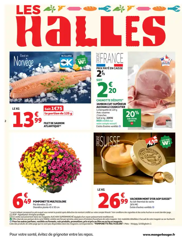newspaper image - Jambon cuit supérieur Auchan Le Charcutier - Auchan Supermarché