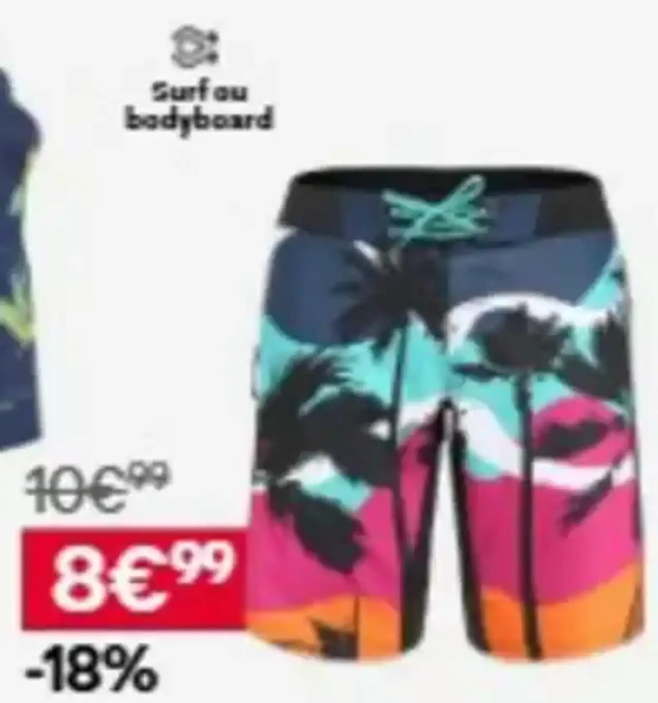 DECATHLON Short de bain sunset Garçon - 100