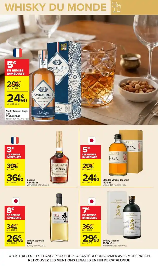 newspaper image - Whisky Japonais TOKI Suntory, 43% vol., 70 cl. - Carrefour
