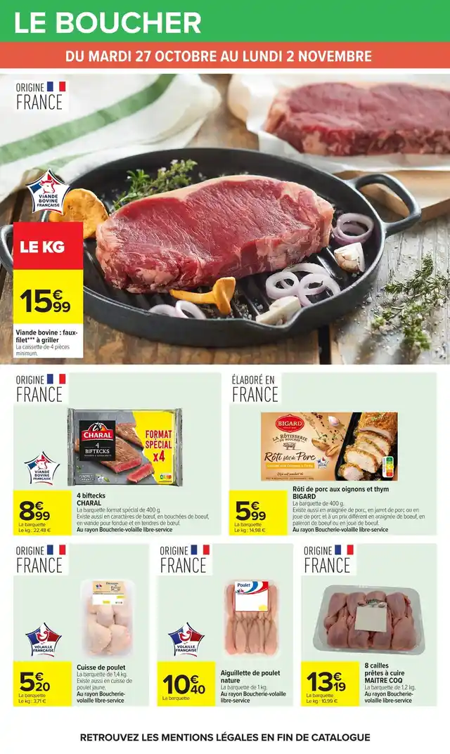 newspaper image - Rôti de porc aux oignons et thym BIGARD - Carrefour