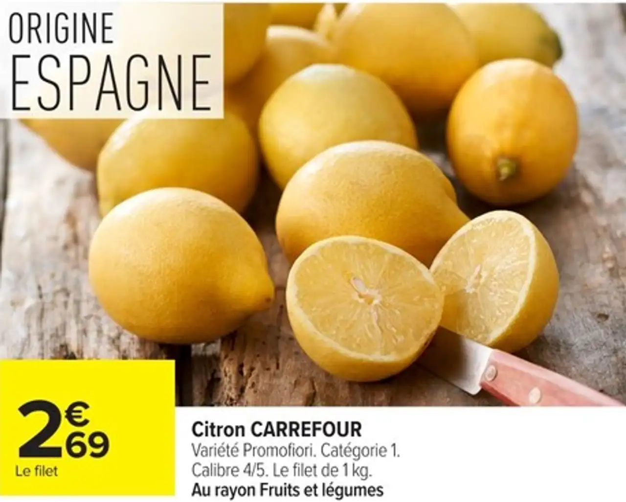 Citron CARREFOUR