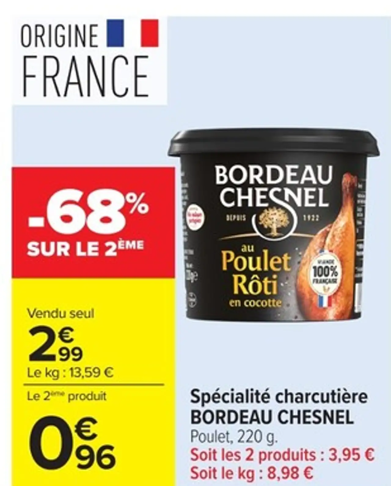 Spécialité charcutière Poulet Rôti Bordeau Chesnel