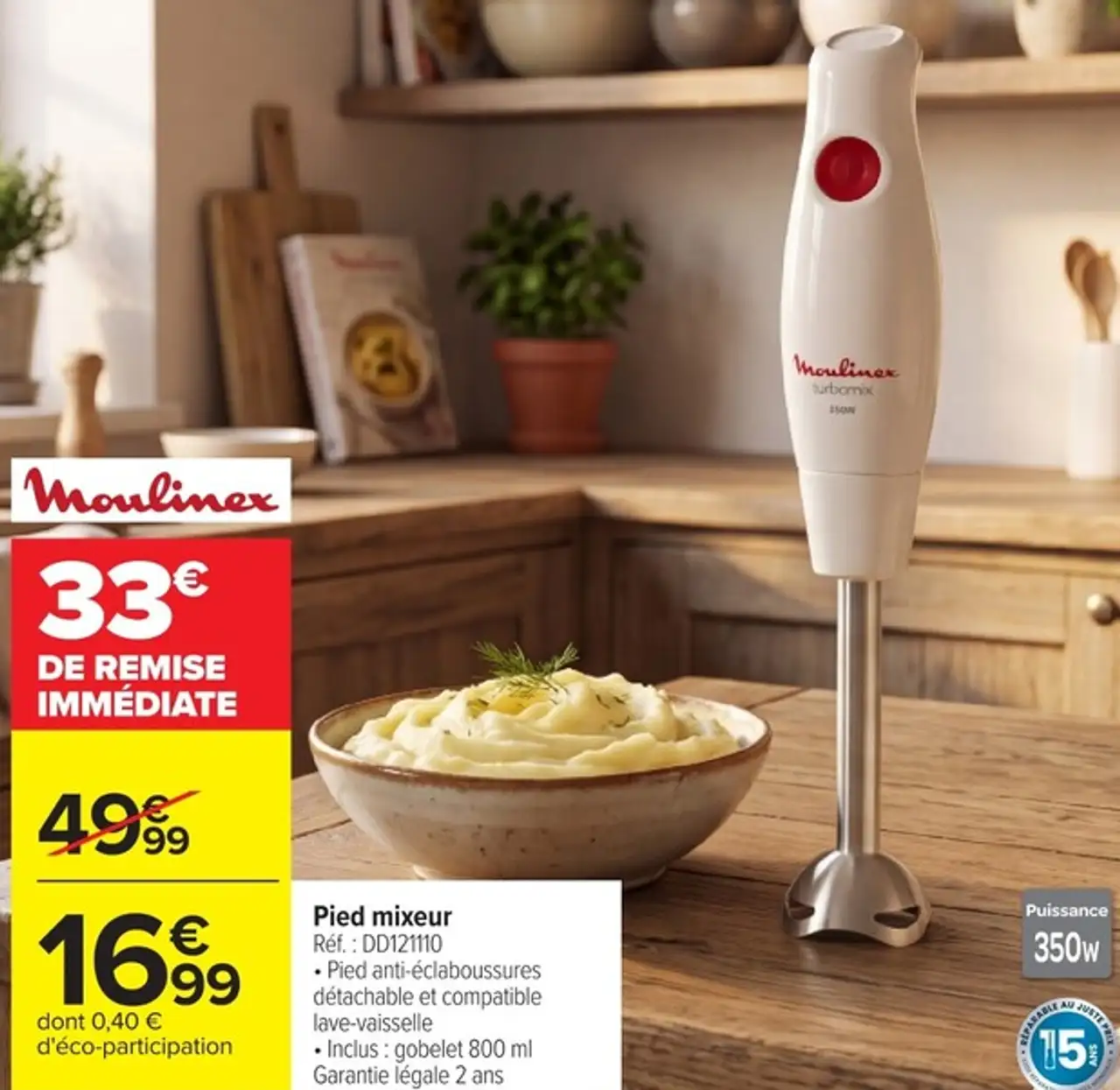 Pied mixeur Moulinex DD121110