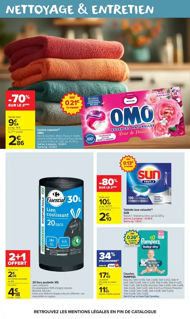 newspaper image - 20 Sacs poubelle 30L Carrefour Essential - Carrefour Market