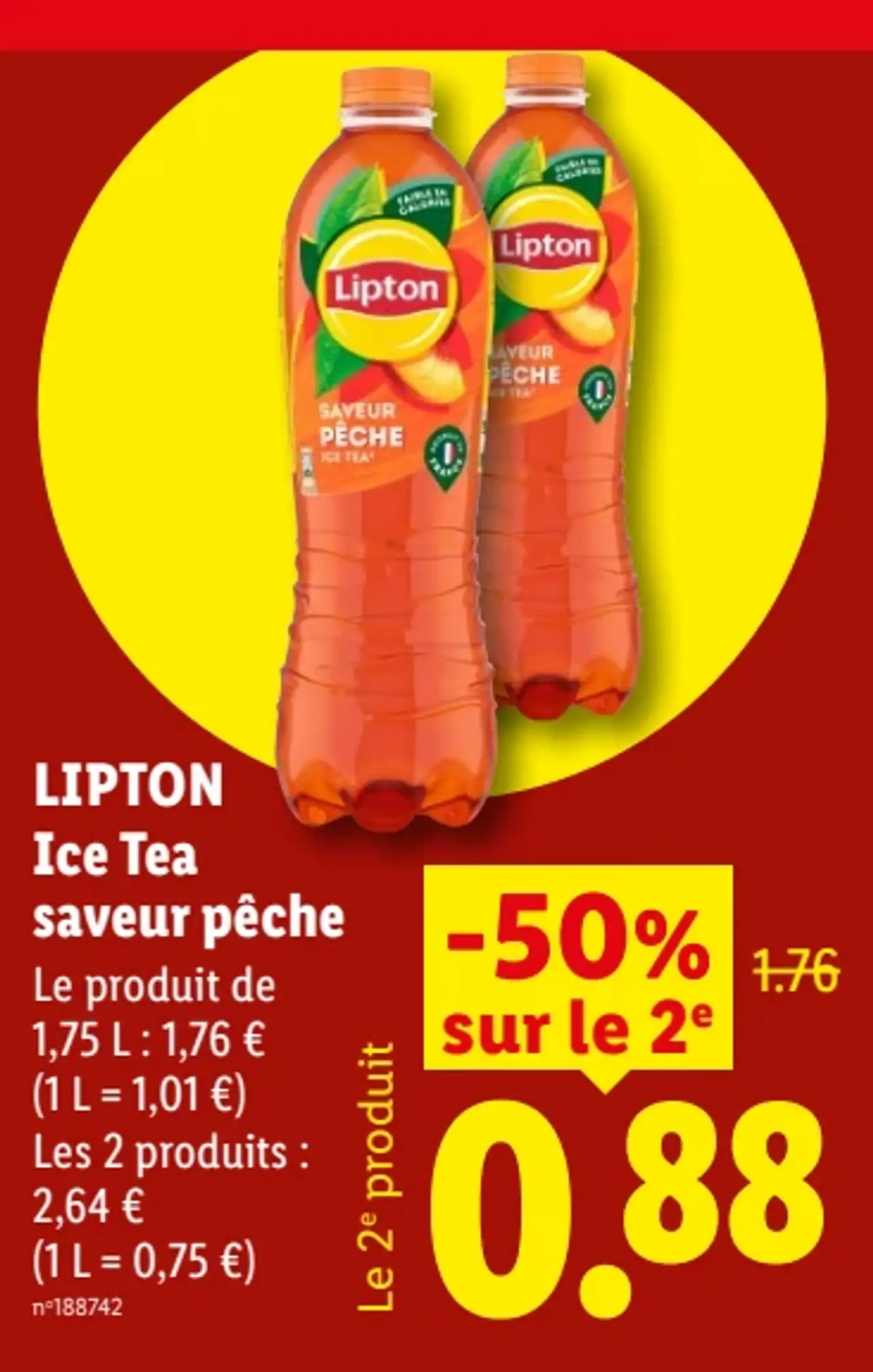 Lipton Ice Tea saveur pêche