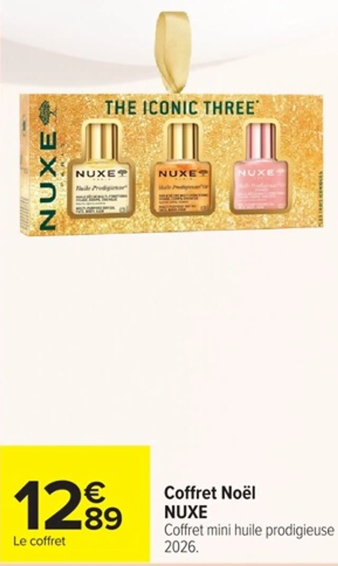 Coffret Noël NUXE Coffret mini huile prodigieuse 2026.