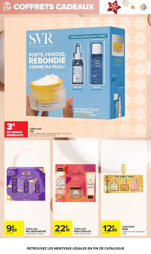 newspaper image - Coffret Noël NUXE Coffret mini huile prodigieuse 2026. - Carrefour