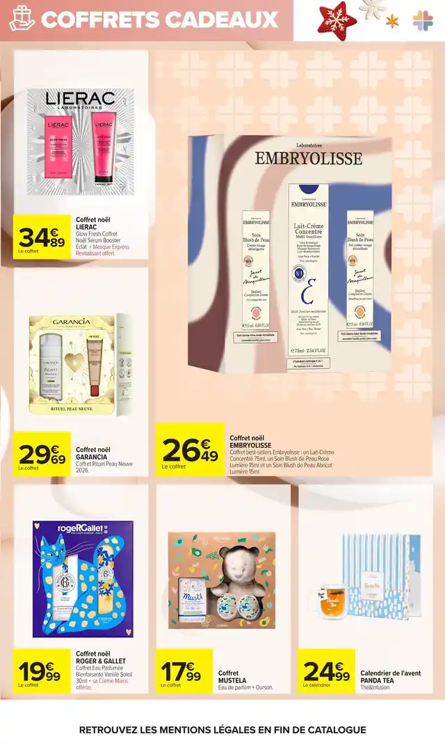 newspaper image - Coffret noël GARANCIA Coffret Rituel Peau Neuve 2026. - Carrefour