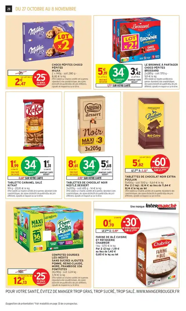 newspaper image - Choco Pépites Choco Pépites Milka - Intermarché Super