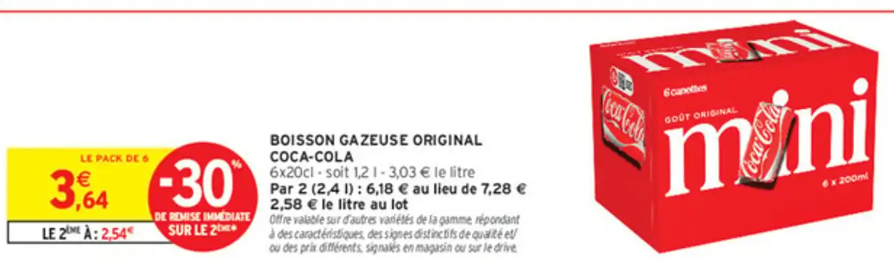 Boisson gazeuse original Coca-Cola