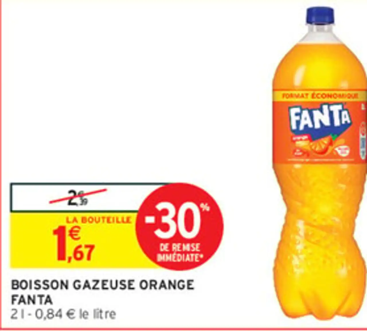 Boisson gazeuse orange Fanta