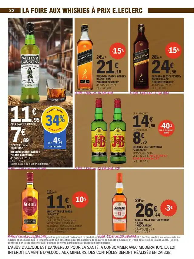 newspaper image - Whisky Triple Wood Grant's - E.Leclerc