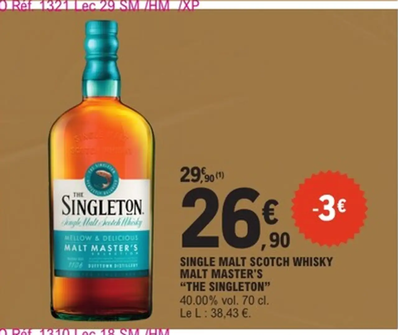 Single Malt Scotch Whisky Malt Master's The Singleton