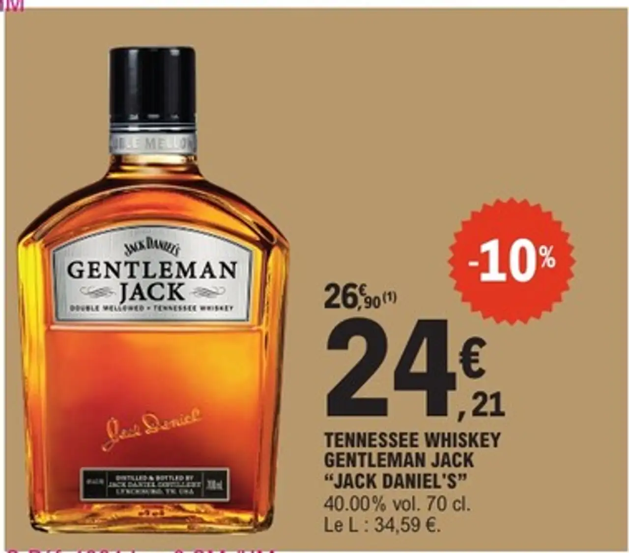 Tennessee Whiskey Gentleman Jack Jack Daniel's