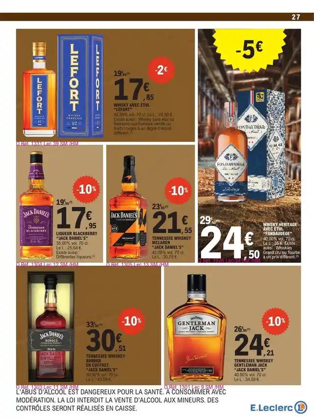 newspaper image - Tennessee Whiskey McLaren Jack Daniel's - E.Leclerc
